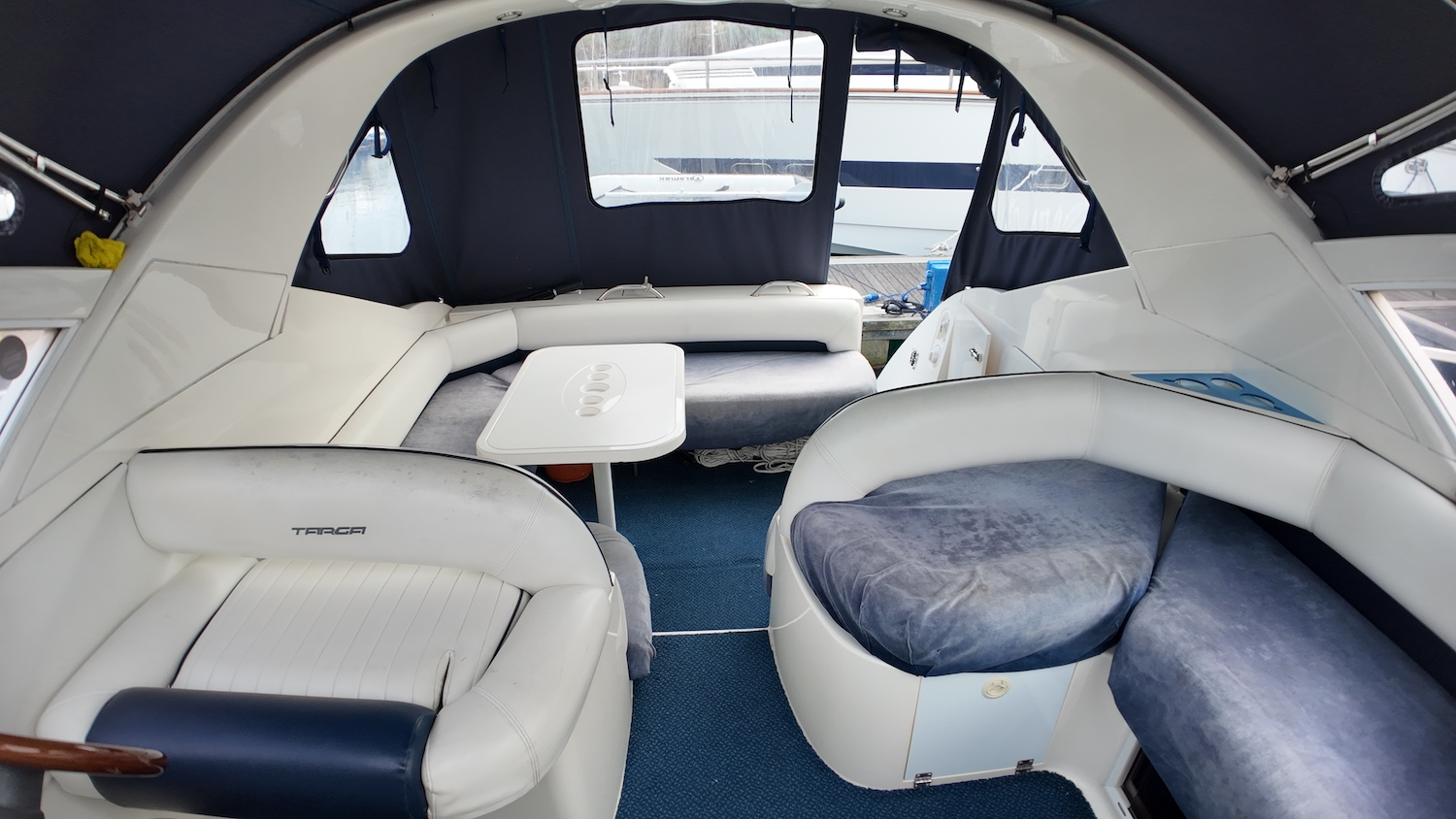 looking aft cockpit