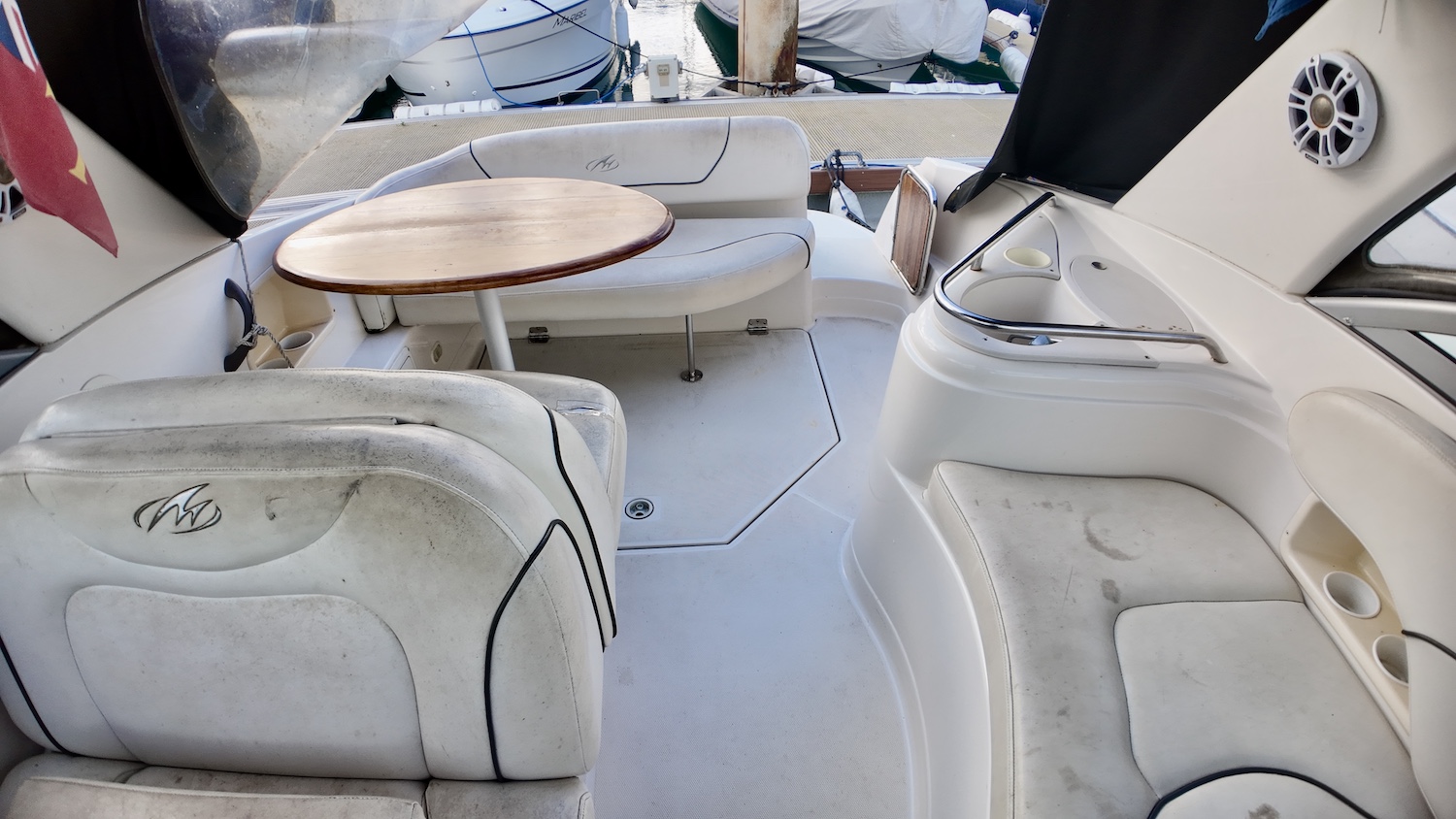 looking aft cockpit